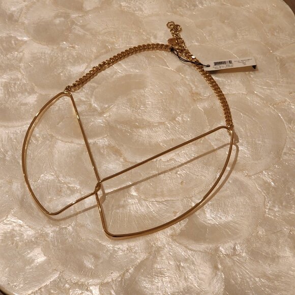 Brand New!! Marc Jacobs: Gold-toned|V shaped| Necklace - Picture 7 of 10